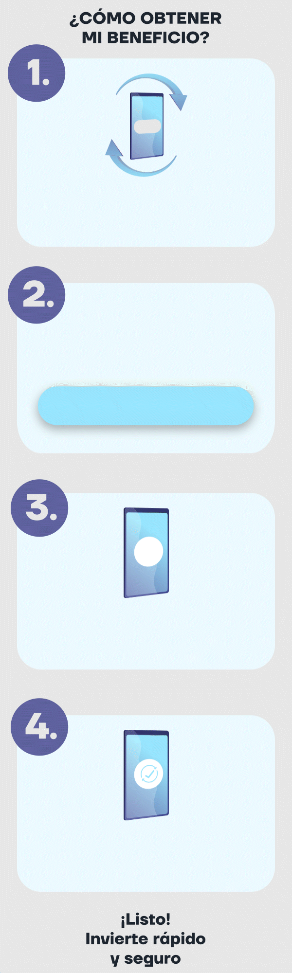 Felicidades, tu inversión casi comienza