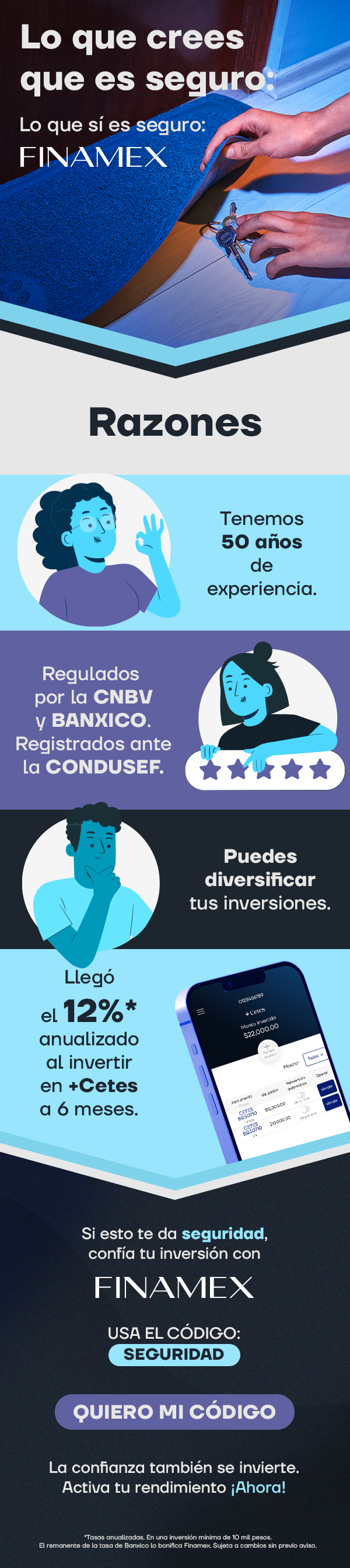 Sin comisiones y con ganancias