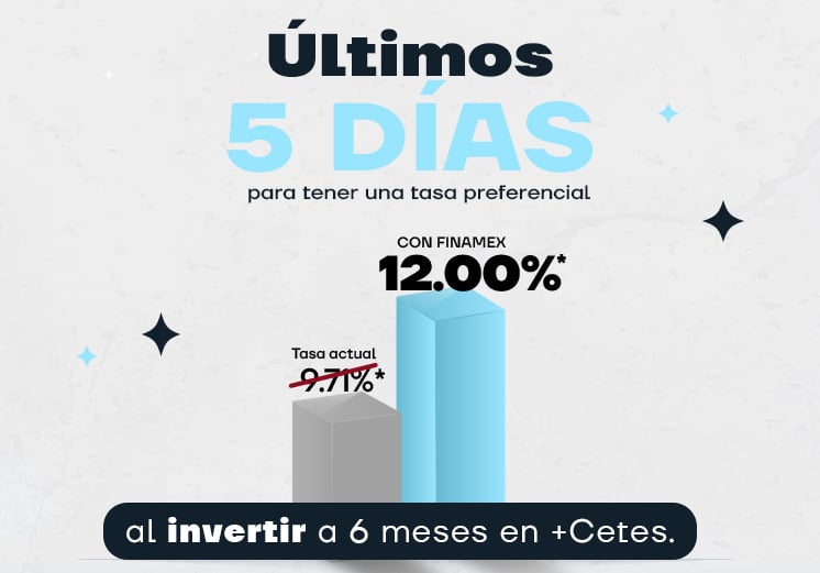 Obtén una tasa preferencial en +Cetes