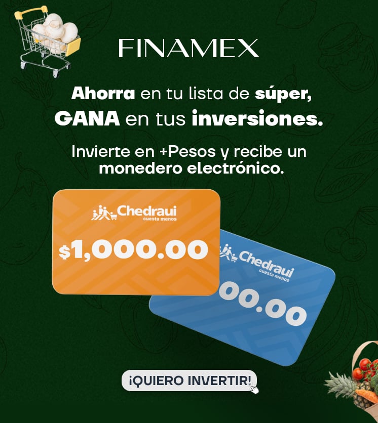 Invierte en +Pesos y participa por un monedero electrónico