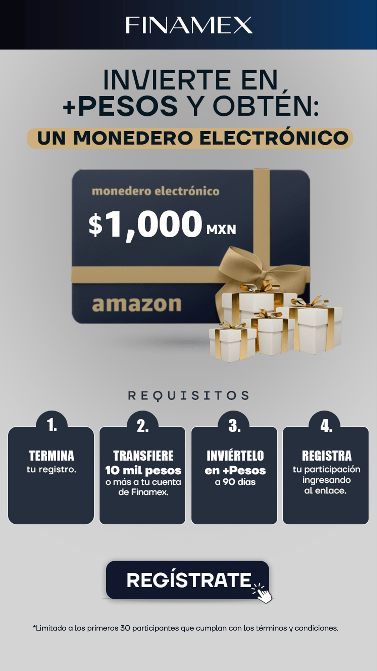 Obtén un monedero electrónico