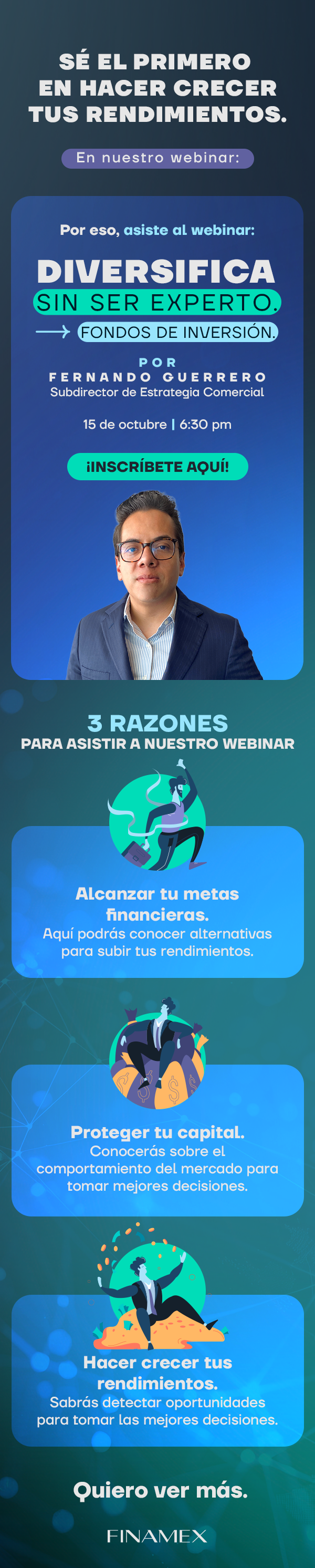 Sé el primero en hacer crecer tus rendimientos