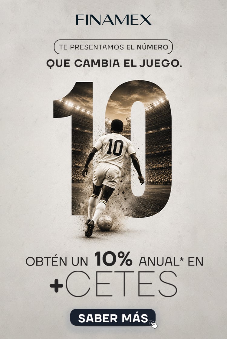 Obtén un 10% anual en +Cetes