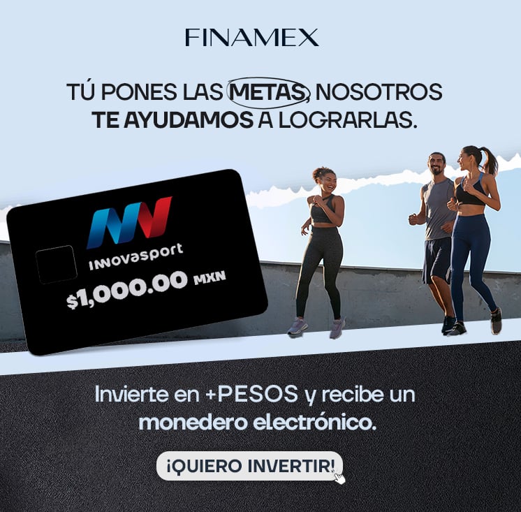 Invierte en +PESOS y recibe un monedero electrónico. 