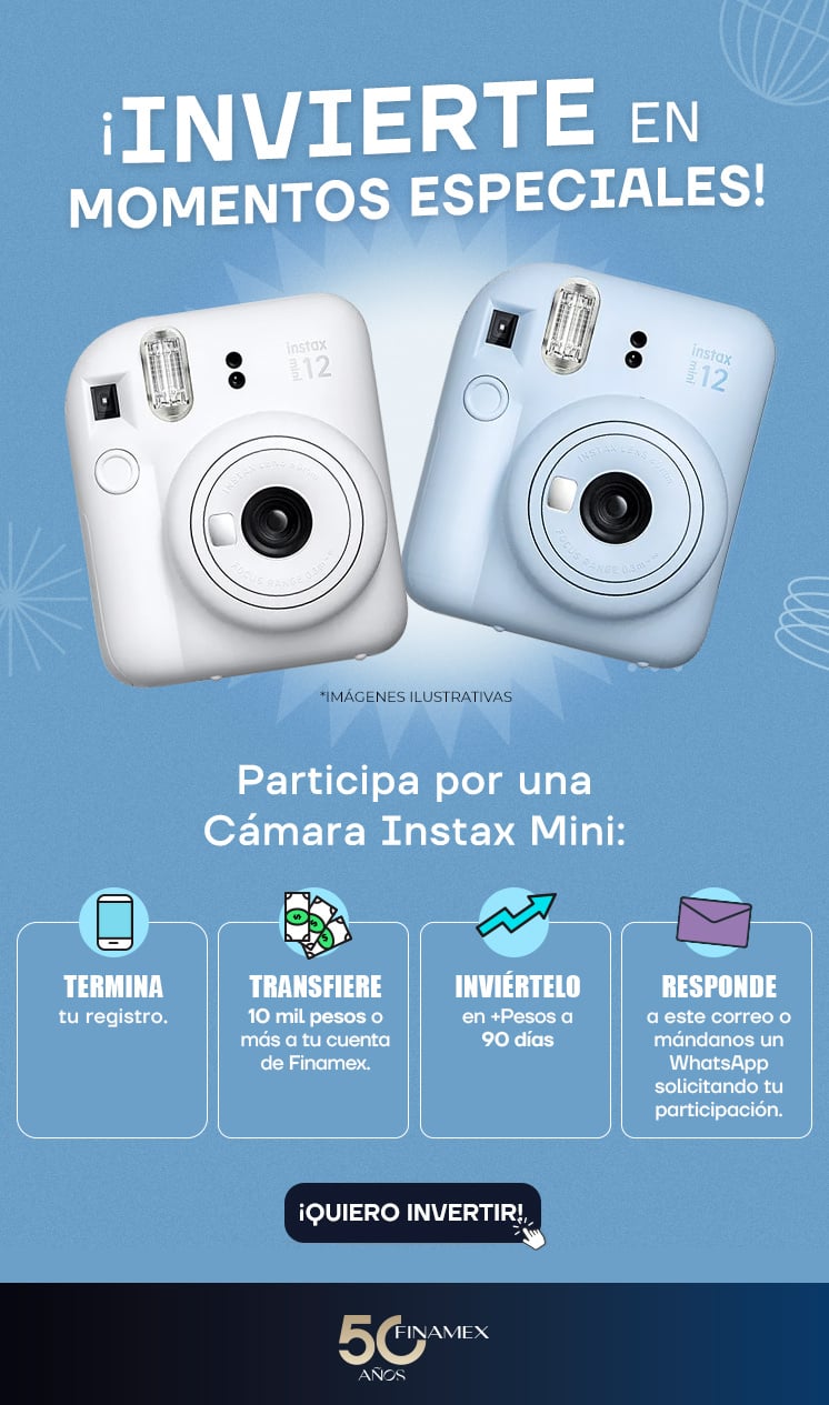 Participa por una Cámara Instax Mini