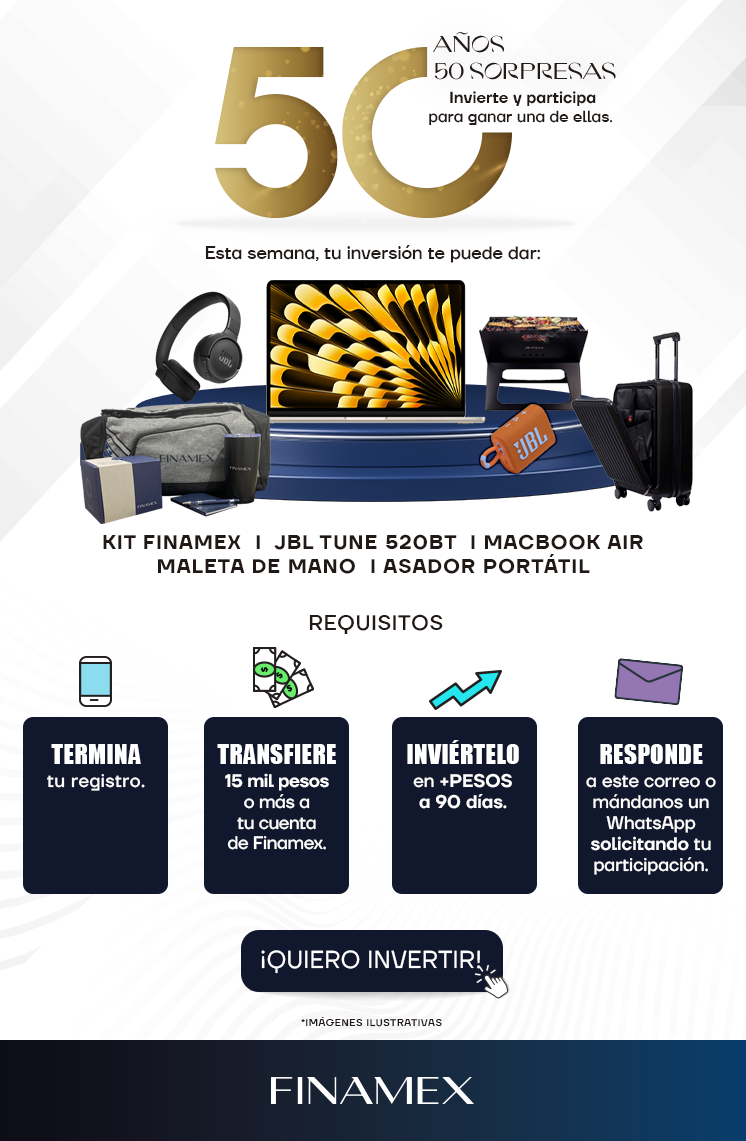 Termina tu registro, invierte y gana